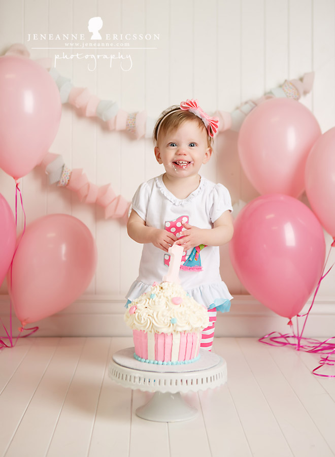 Miss M Is One – Healdsburg Cake Smash Photographer » Jeneanne Ericsson 